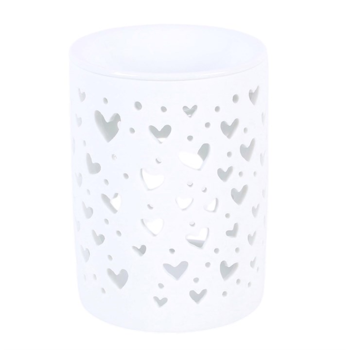 White Heart Cut Out Wax Melt Warmer