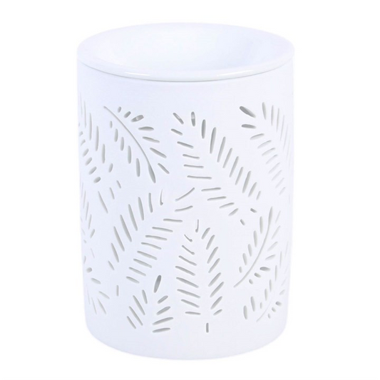 White Leafy Fern Cut Out Wax Melt Warmer