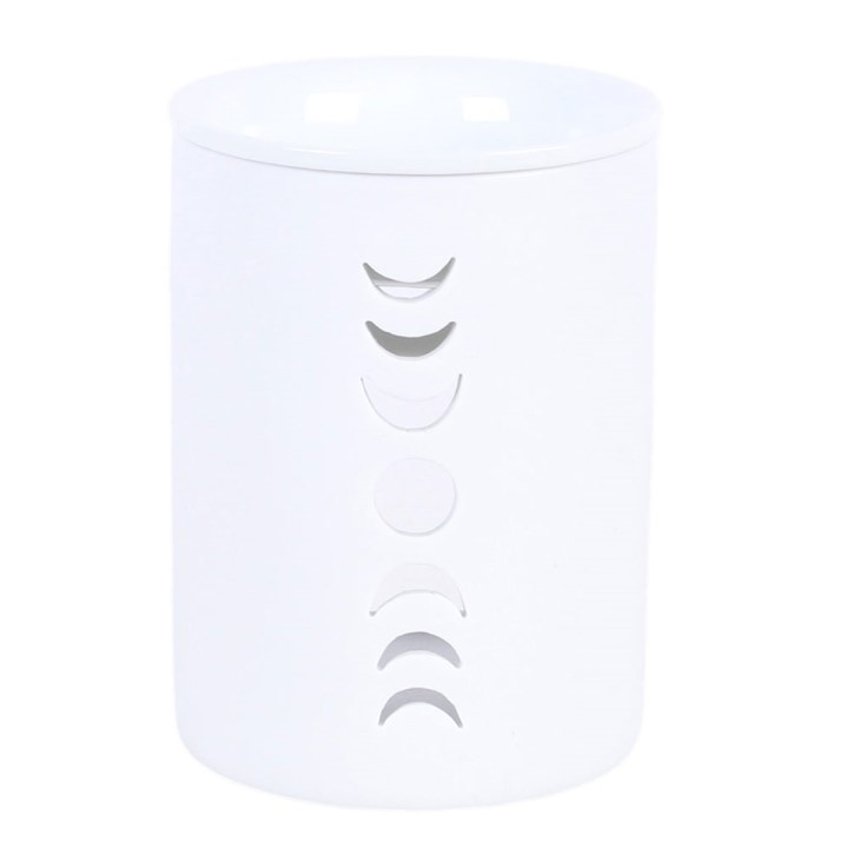 White Moon Phase Cut Out Wax Melt Warmer