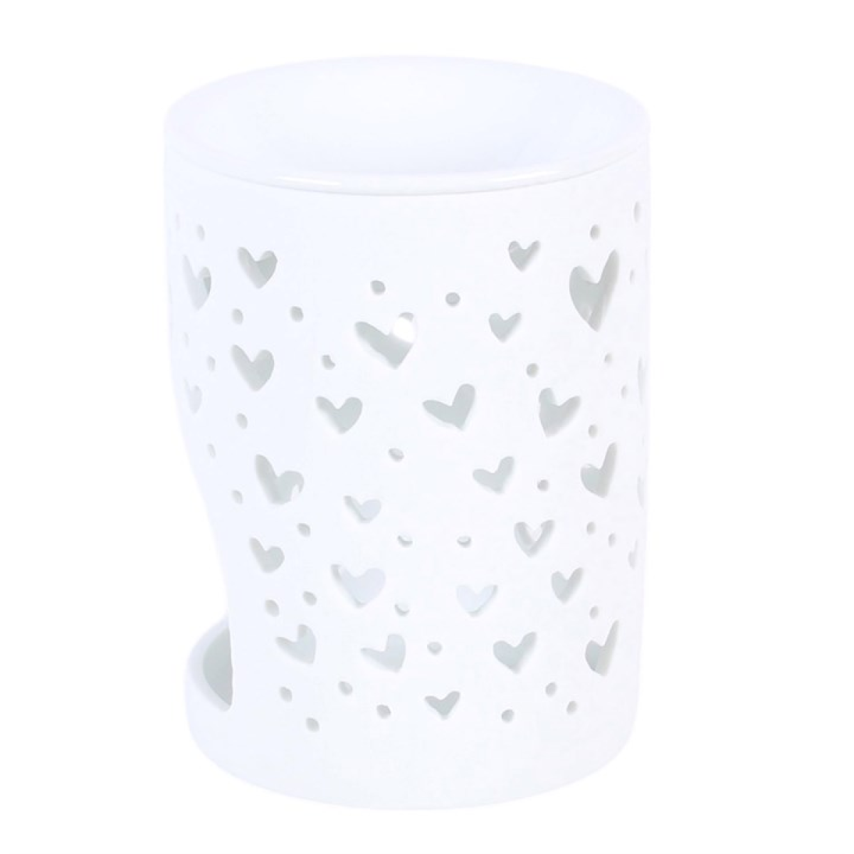 White Heart Cut Out Wax Melt Warmer