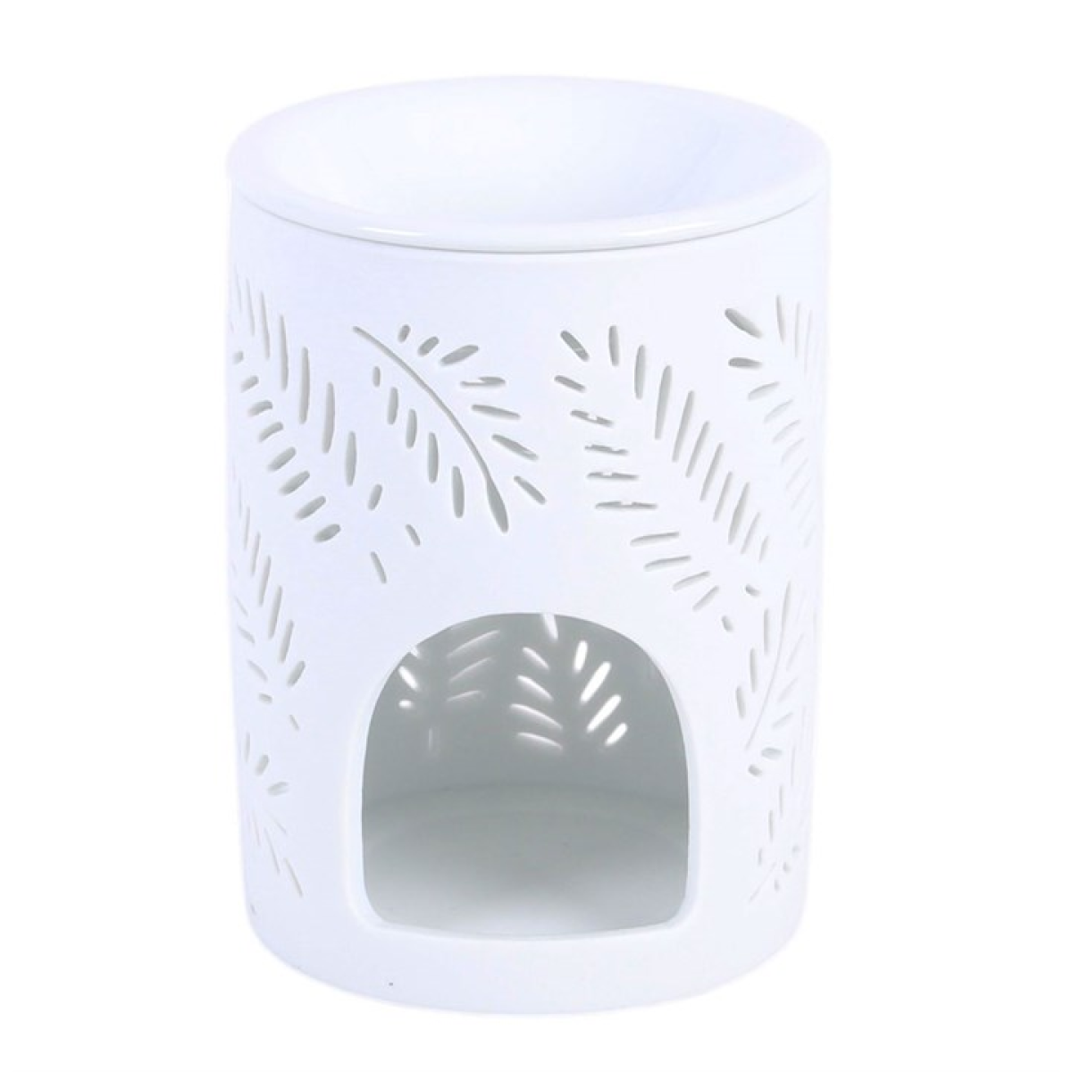 White Leafy Fern Cut Out Wax Melt Warmer