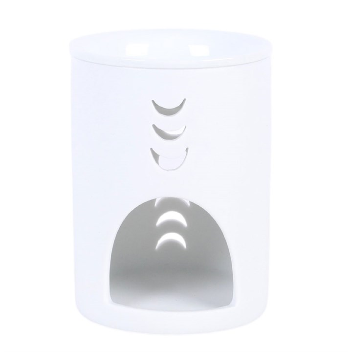 White Moon Phase Cut Out Wax Melt Warmer