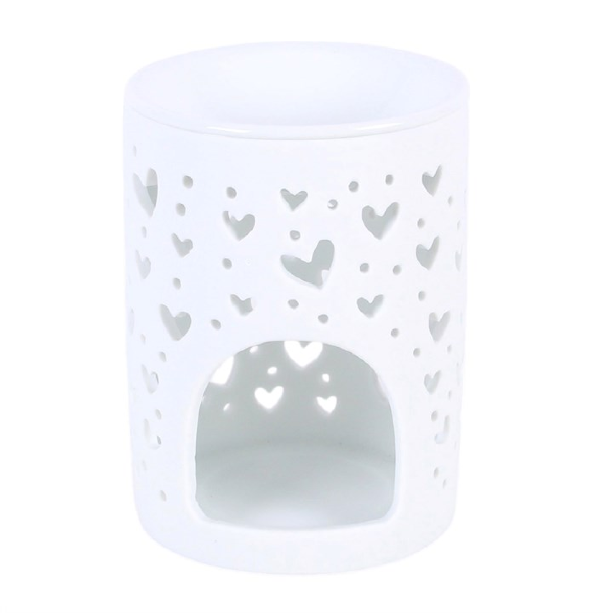 White Heart Cut Out Wax Melt Warmer