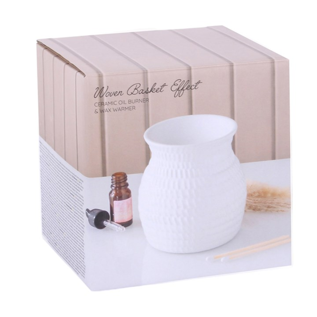 Woven Basket Effect Wax Melt Warmer