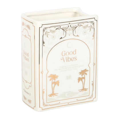 White Book Shaped Vase