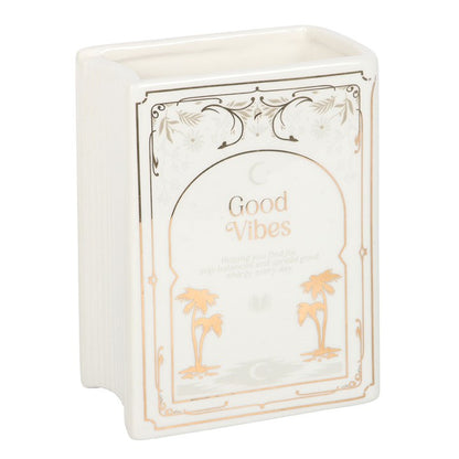 White Book Shaped Vase