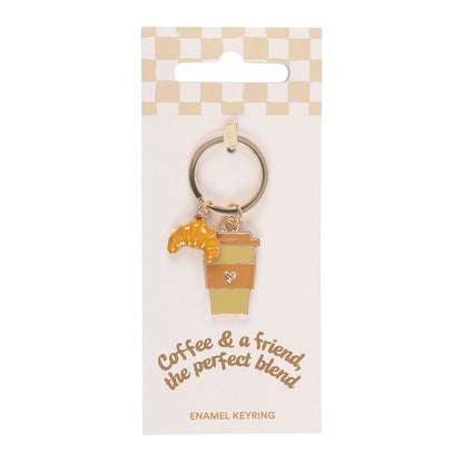 Coffee and a Friend Keyring
