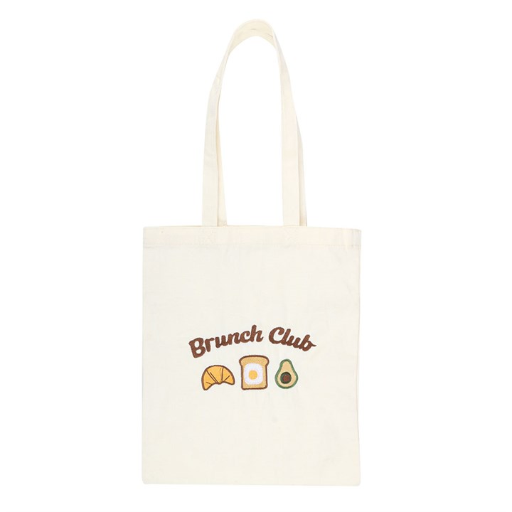 Brunch Club Embroidered Tote Bag