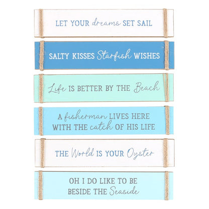 Pack of 6 Nautical Block Signs