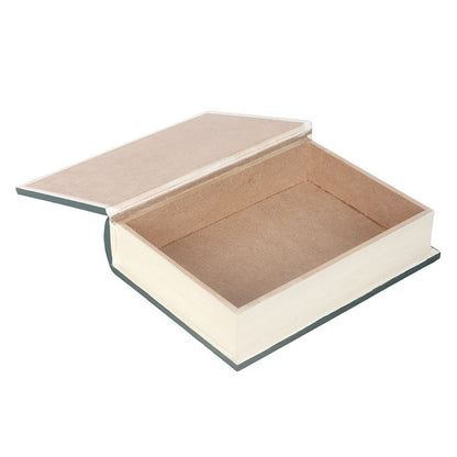 Green Witch Book Shaped Storage Box