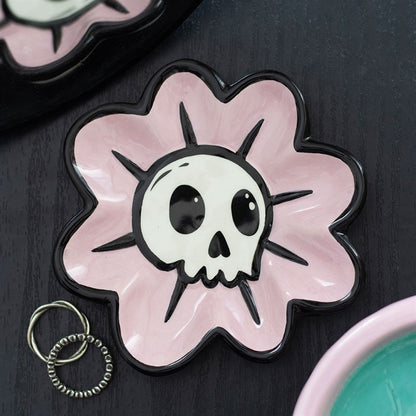Flower Skull Trinket Dish