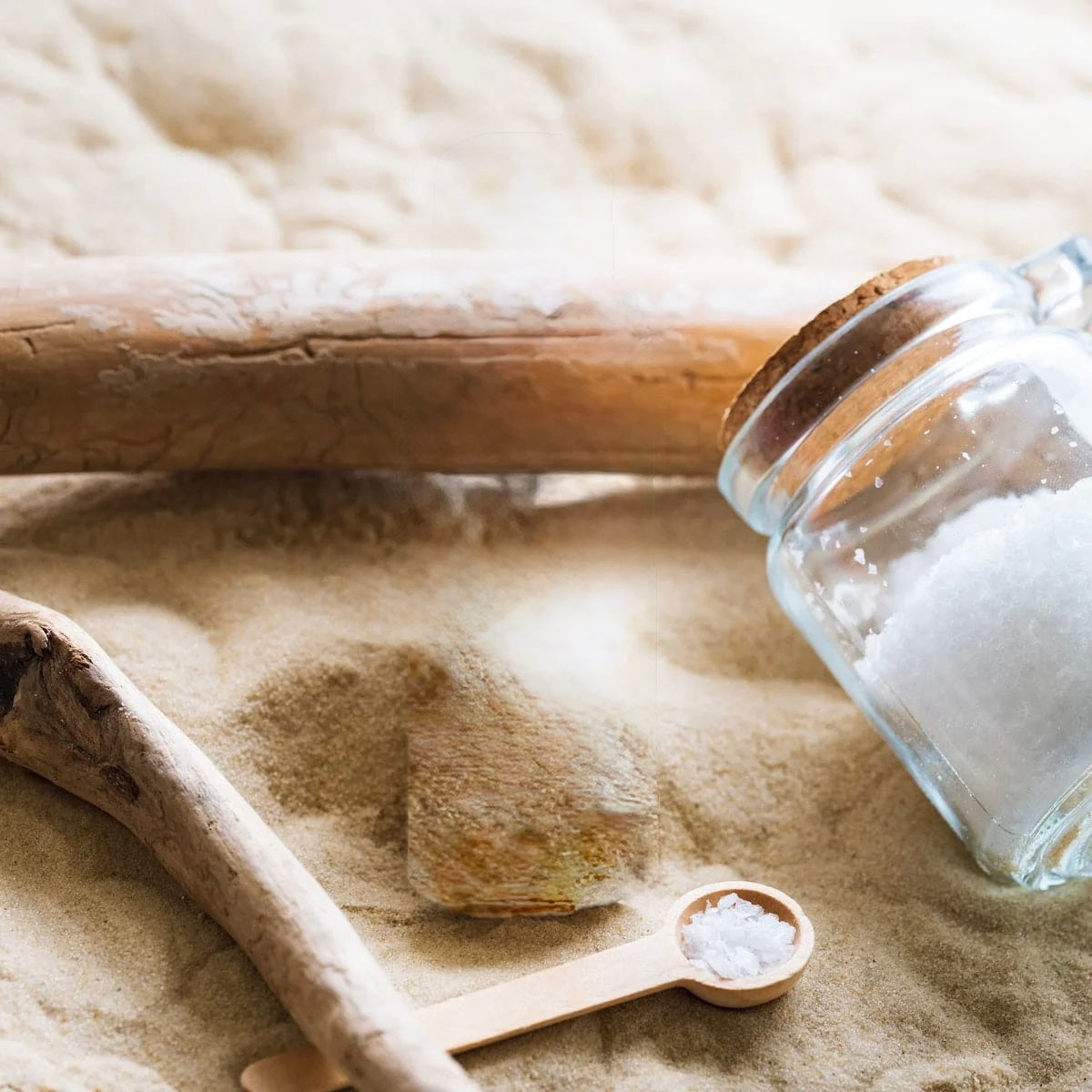 Rock Salt and Driftwood Wax Melt Scoopies Jar