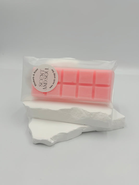 Rhubarb and Rose Wax Melt Snap Bar