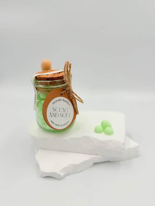 Avocado Bubbles Wax Melt Scoopies Jar