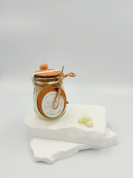Sea Salt and Vanilla Wax Melt Scoopies Jar