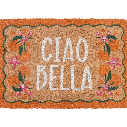 Orange Ciao Bella Doormat