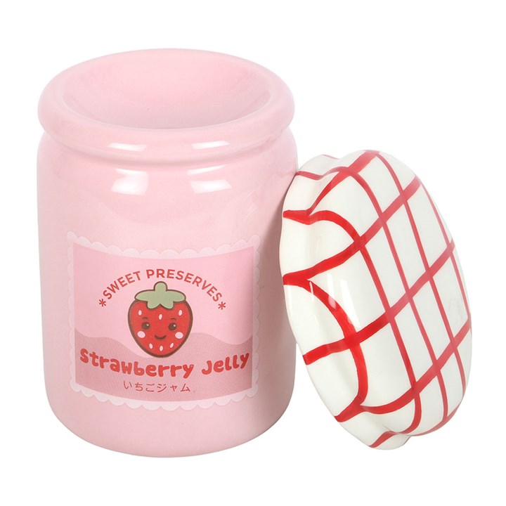 Strawberry Jelly Jar Oil Burner and Wax Warmer