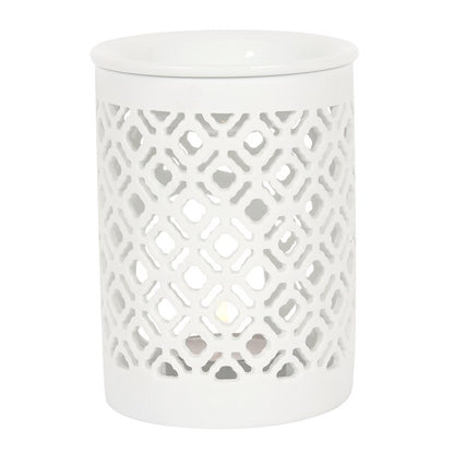 Matte Lattice Cut Oil Burner