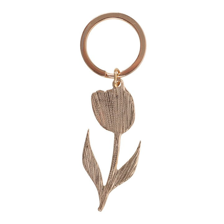 Pink Tulip Keyring