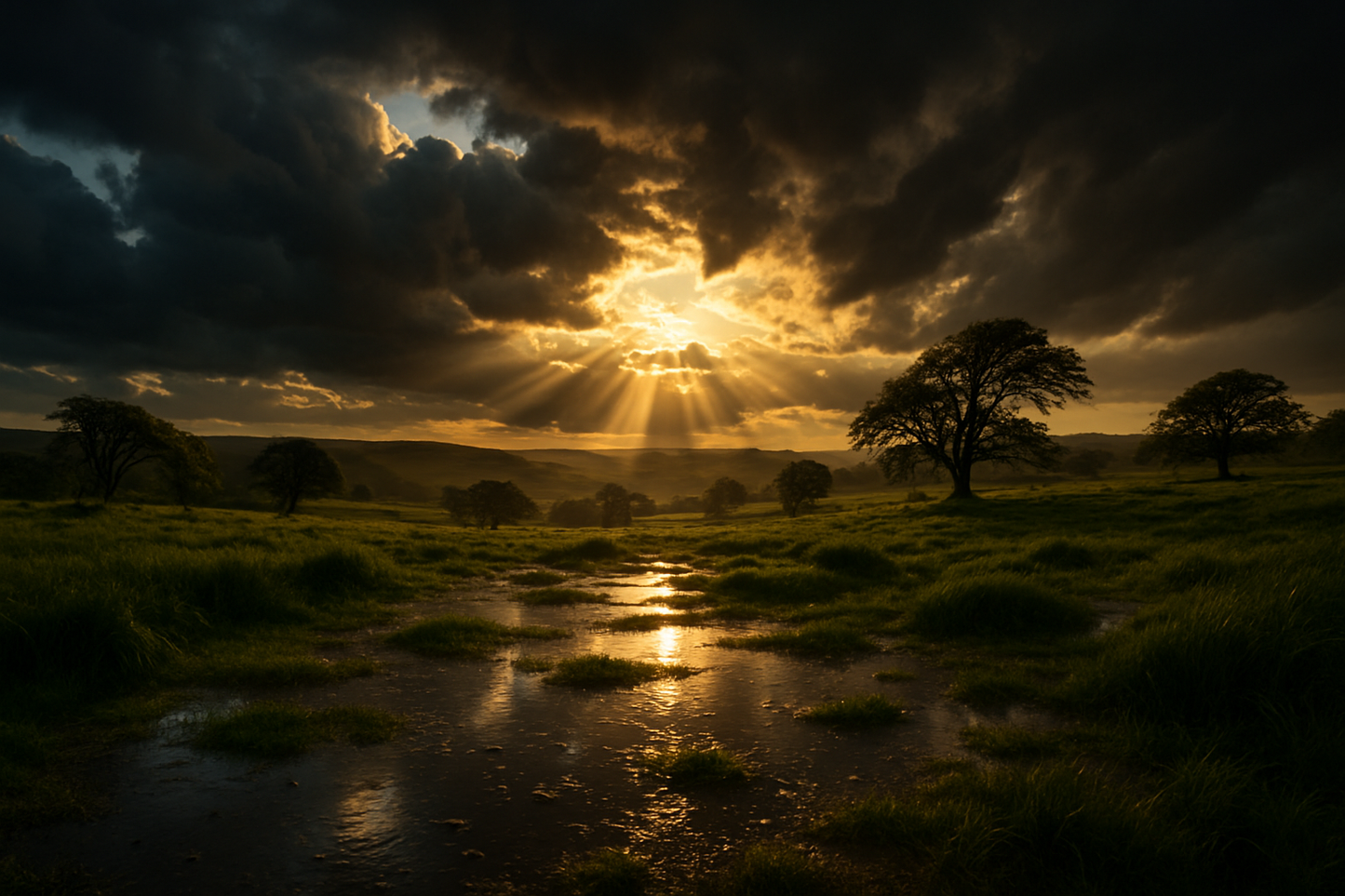 landscape after a storm